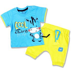 Miniworld 2dielny letný set pre bábätká - Cool Zebra veľkosť: 86-92