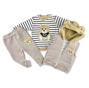 Hippil baby (oblečenie s MALOU VADOU) - 3dielny detský set - TEDDY veľkosť: 80 (9-12m)