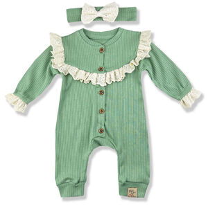 Baby Cool 2dielny set pre bábätká- Vintage, mentolový veľkosť: 1 mesiac