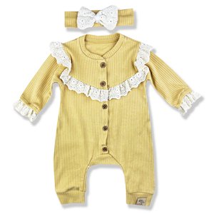 Baby Cool 2dielny set pre bábätká- Vintage, horčicový veľkosť: 68 (4-6m)