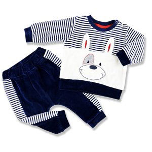 Miniworld (oblečenie s MALOU VADOU) - 2dielna semišová súprava pre bábätká veľkosť: 62-68