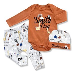 Miniworld 3dielny kojenecký set- Smile Day veľkosť: 68-74