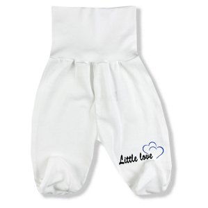 BABY´S WEAR Kojenecké polodupačky - Love, modré veľkosť: 56 (0-2m)