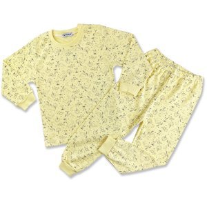 minidamla Detské pyžamo - zvieratká, žlté veľkosť: 4r.