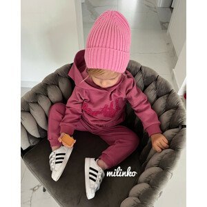 Miniworld 2dielny dievčenský komplet- Beautiful, ružovo-fialový veľkosť: 110 (5rokov)