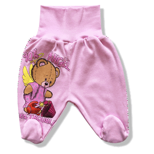 BABY´S WEAR Polodupačky - Angel, ružové veľkosť: 68 (4-6m)