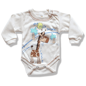 BABY´S WEAR Detské body - Žirafa veľkosť: 92 (18-24m)