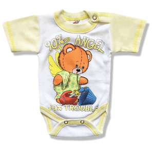 BABY´S WEAR Kojenecké body, krátky rukáv - ANGEL veľkosť: 74