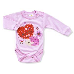 BABY´S WEAR Detské body- I LOVE MUMMY, ružové veľkosť: 56