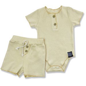 Baby Cool 2dielny letný set pre bábätká- Minimal, béžové veľkosť: 68 (4-6m)