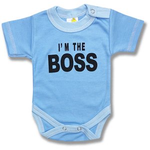 BABY´S WEAR Kojenecké body, krátky rukáv - Boss veľkosť: 56