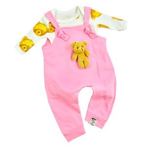 Baby Cool 2dielny set pre bábätká- Teddy, ružový veľkosť: 80 (9-12m)