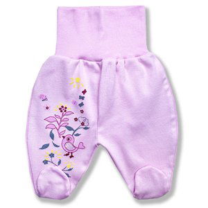 BABY´S WEAR Polodupačky - VTÁČIK, ružové veľkosť: 62 (2-4m)