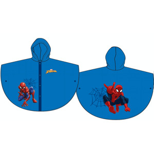 Cactus Clone Chlapčenský pršiplášť (pončo) Spiderman,modrý veľkosť: 7/8 rok