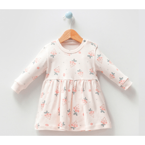 Esya Baby Dievčenské šaty- Ríbezle veľkosť: 80 (9-12m)