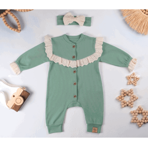 Baby Cool 2dielny set pre bábätká- Vintage, mentolový veľkosť: 68 (4-6m)