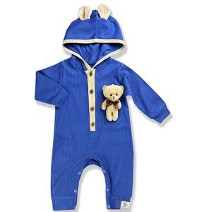 Baby Cool Overal pre bábätká- Macko, modrý veľkosť: 12 mesiac