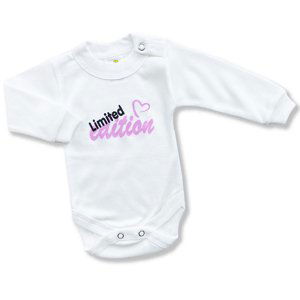 BABY´S WEAR Detské body - Limited, biele veľkosť: 68