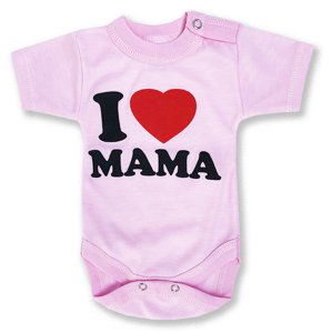 BABY´S WEAR Kojenecké body, krátky rukáv - I Love Mama veľkosť: 56