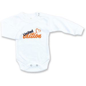 BABY´S WEAR Detské body - Limited, biele veľkosť: 86 (12-18m)