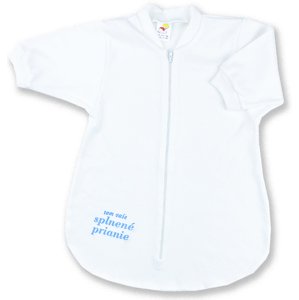 BABY´S WEAR Spací vak pre bábätká - Splnené Prianie, biely veľkosť: 80 (9-12m)