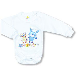 BABY´S WEAR Detské body - Best Friends, biele veľkosť: 56