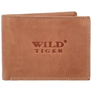 Pánska kožená peňaženka svetlo hnedá - Wild Tiger Leonard