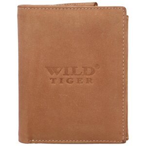 Pánska kožená peňaženka svetlo hnedá - Wild Tiger Stefan