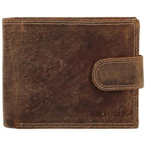 Pánska kožená peňaženka tmavo hnedá - Bellugio Santiago