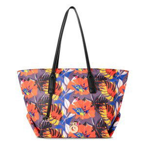 Dámska kabelka na rameno farebná/kvety - Nobo Chaney