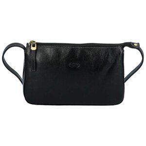 Dámska kožená elegantná kabelka čierna - Katana Omnis