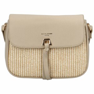 Dámska crossbody kabelka béžová - David Jones Flou