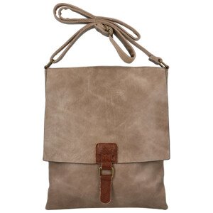 Dámska crossbody kabelka svetla taupe - Paolo Bags Elvíra