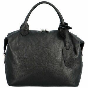 Dámska kožená kabelka do ruky čierna - Delami Lorelei