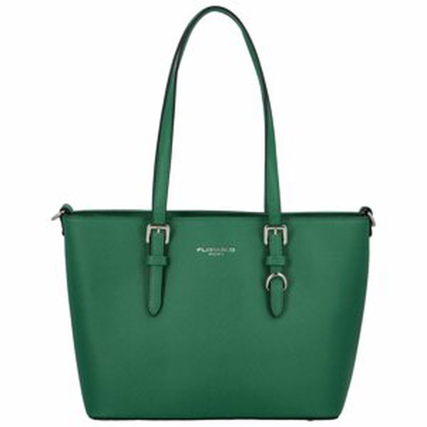 Dámska kabelka cez rameno saffiano tmavo zelená - FLORA&CO Aileen
