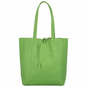 Dámska svetlo zelená kožená kabelka cez rameno - ItalY Noox Two
