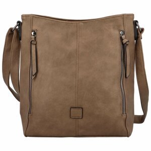 Dámska crossbody kabelka tmavobéžová - Paolo Bags Juliana