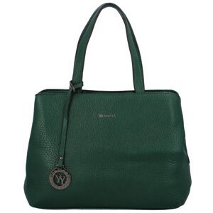 Elegantná dámska malá kabelka do ruky tmavo zelená - Coveri Erikkia