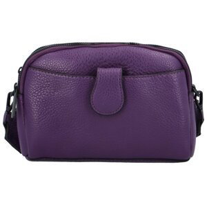 Trendy malá dámska crossbody kabelka tmavo fialová - Paolo bags Laura