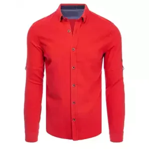 Pánska košeľa v červenej farbe