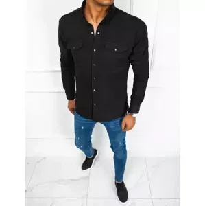 Čierna džínsová košeľa