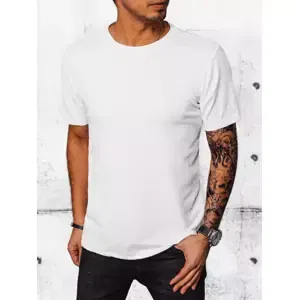 Biele pánske vzorované tričko