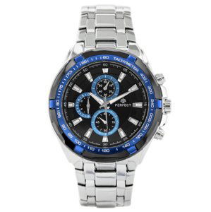 Pánske hodinky PERFECT - MILTON - silver/blue skl.