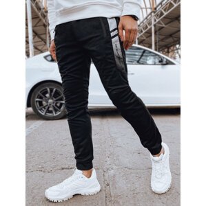 Pánske čierne tepláky Dstreet UX4211