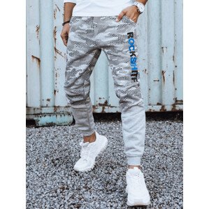 Pánske camo tepláky s potlačou, šedá Dstreet UX4454