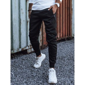 Pánske čierne tepláky Dstreet UX4438