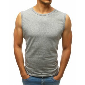 Svetlo-šedé pánske tričko bez rukávov (rx3498)