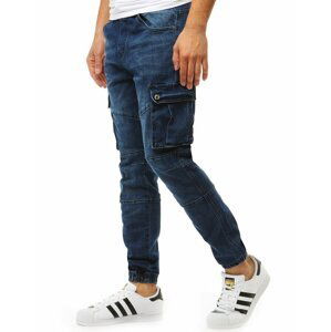 Pánske jogger nohavice - denim look (ux1892) skl.3