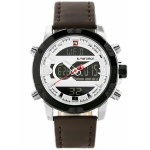 Pánske hodinky NAVIFORCE - NF9097 (zn043a) - brown/silver