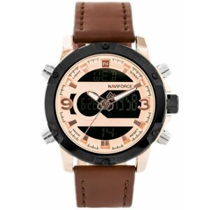 Pánske hodinky NAVIFORCE - NF9097 (zn043e) - brown/rosegold